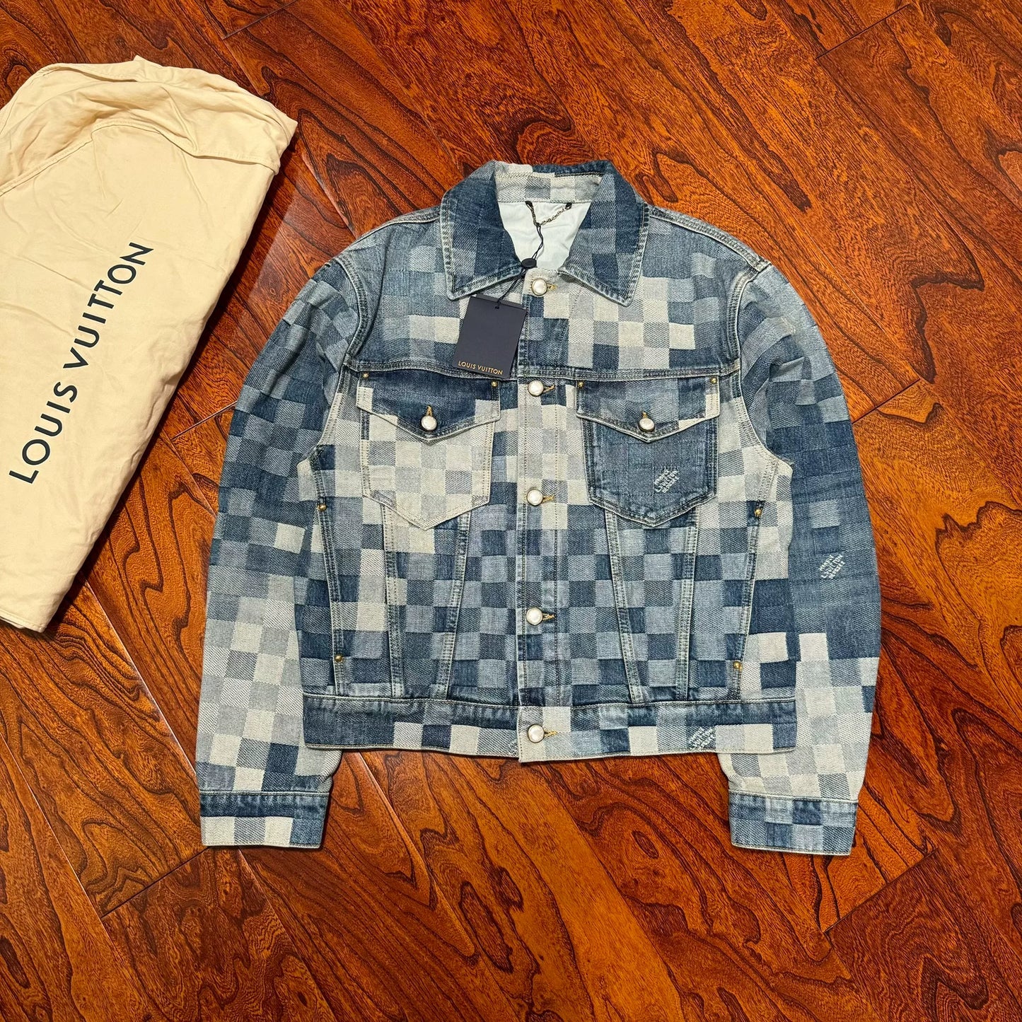 louis vuitton blue denim jacket 2024