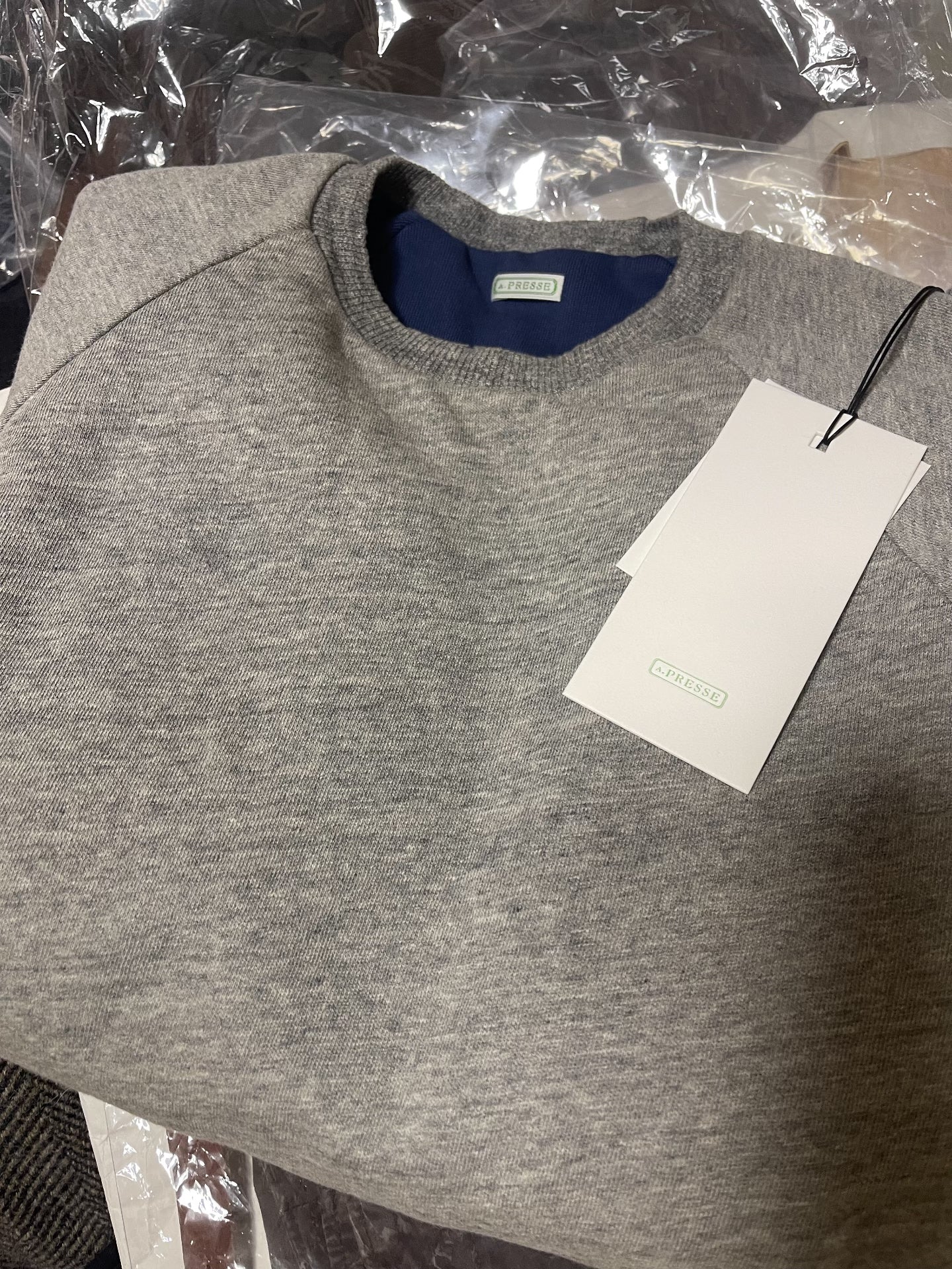A.PRESSE Vintage Reversible Sweatshirt