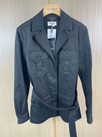 Saint Laurent Black Utility Jacket