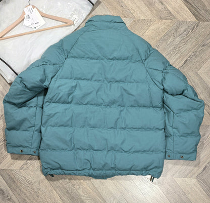 visvim ulmer down jacket in green hue