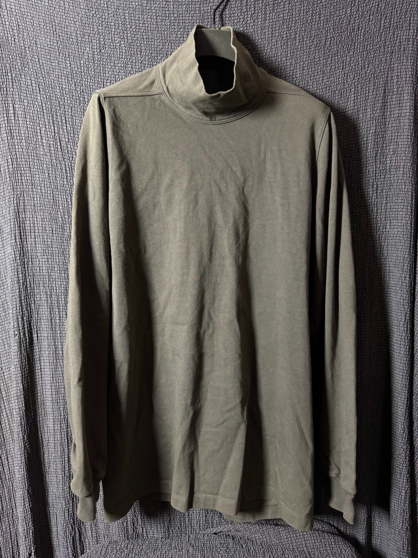 Rick Owens Dark Dust Turtleneck Long Sleeve Shirt