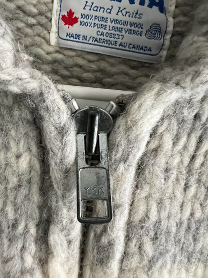 thick kanata cowichan wool sweater jacket