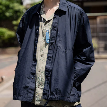 Porter Classic Poplin Gathered Coach Jacket