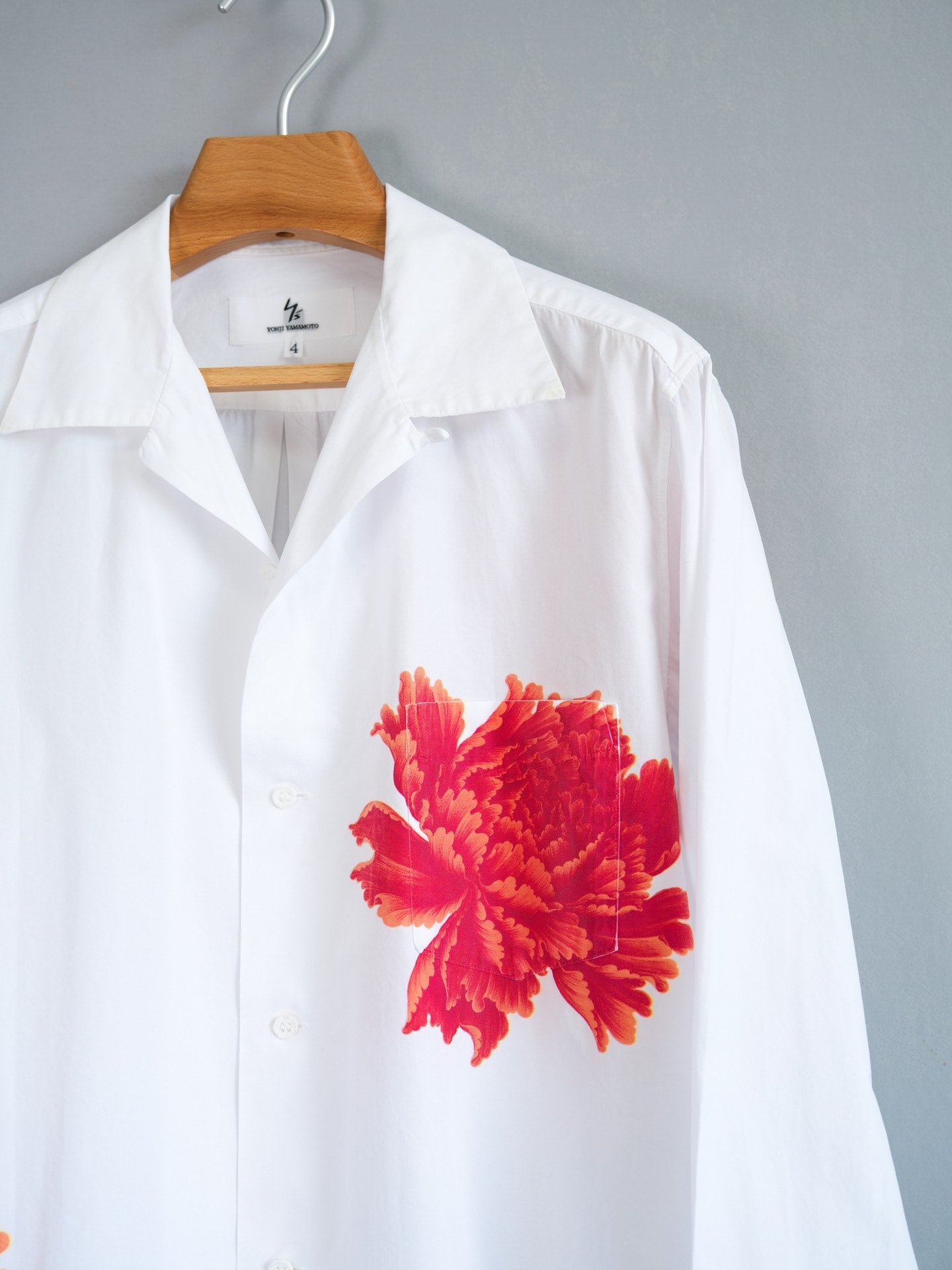 Yohji Yamamoto 05AW Peony Print Shirt