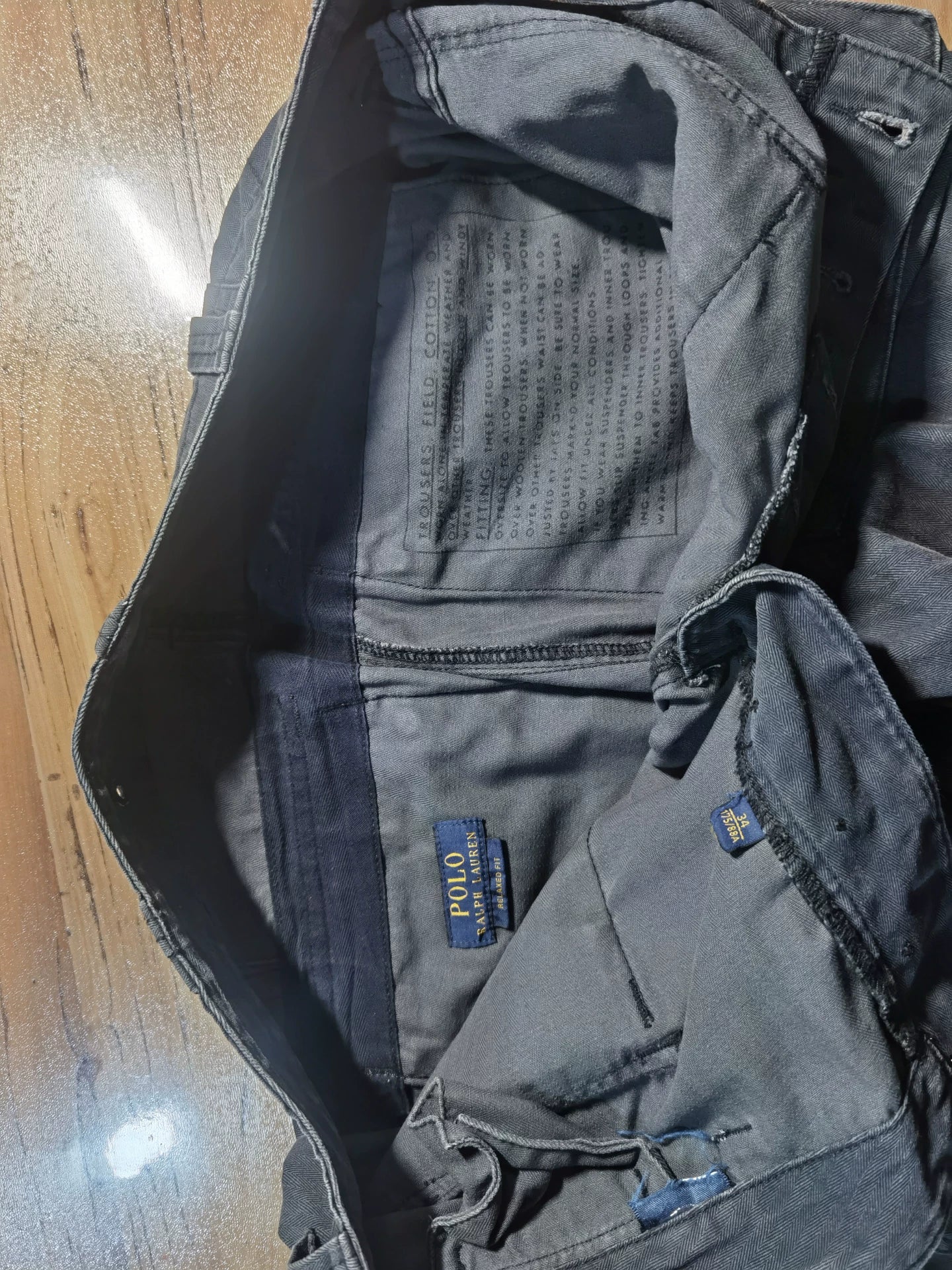 RRL Ralph Lauren Vintage Distressed Blue Shorts