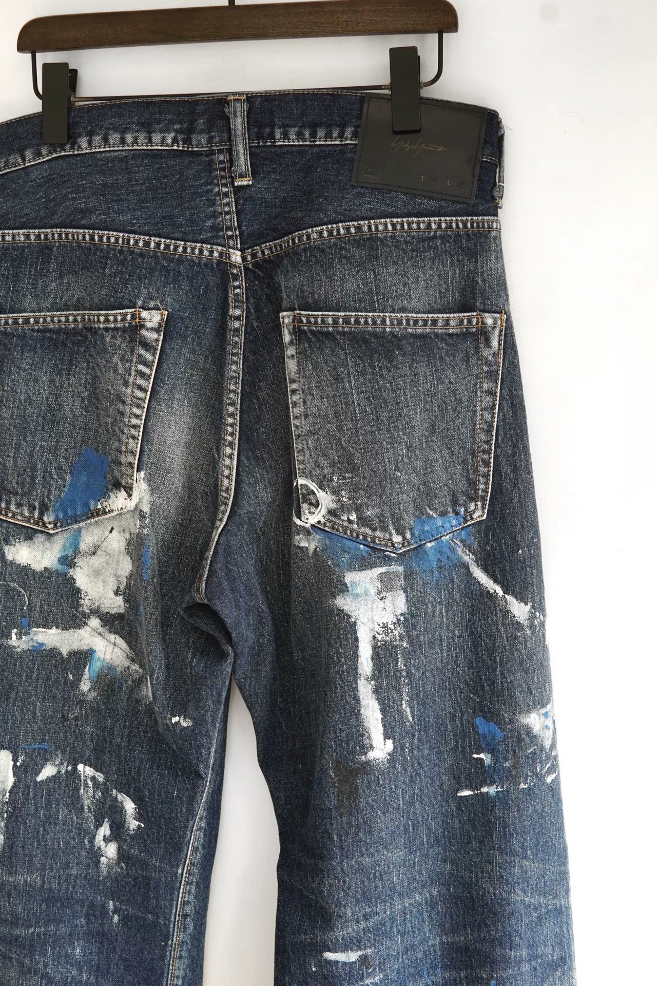 Yohji Yamamoto 2002 Hand-Painted Jeans