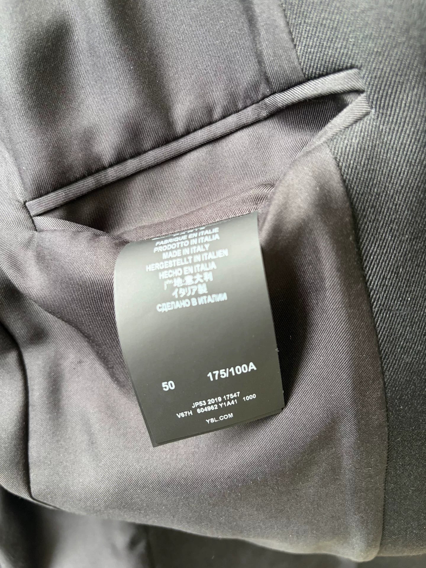 Saint Laurent Black Trimmed Blazer