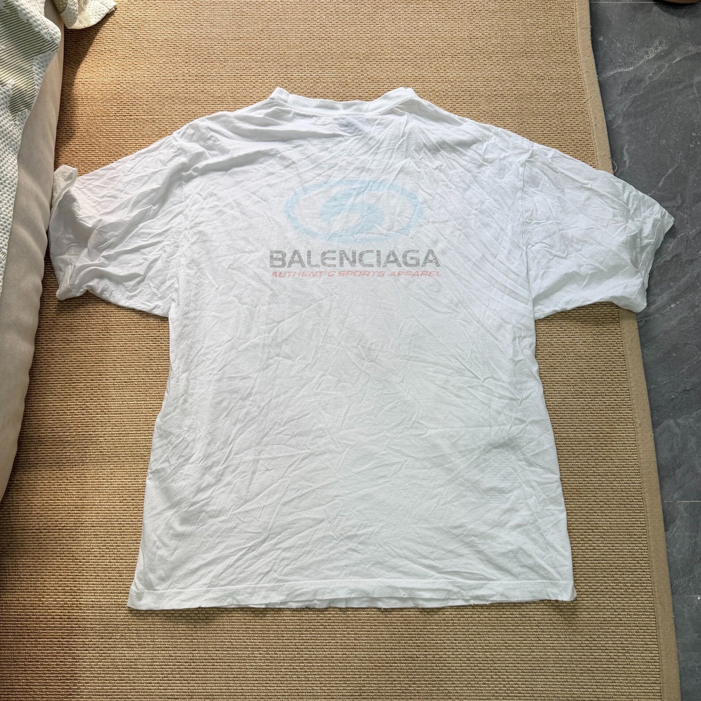 Balenciaga Vintage White Short Sleeve T-Shirt