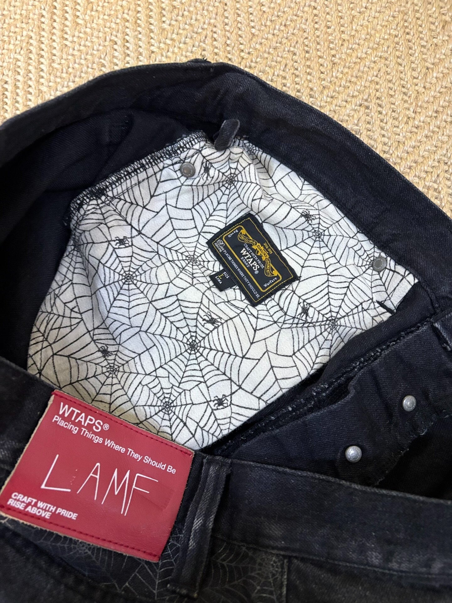 Wtaps Lamf 09ss Black Spider Denim Pants