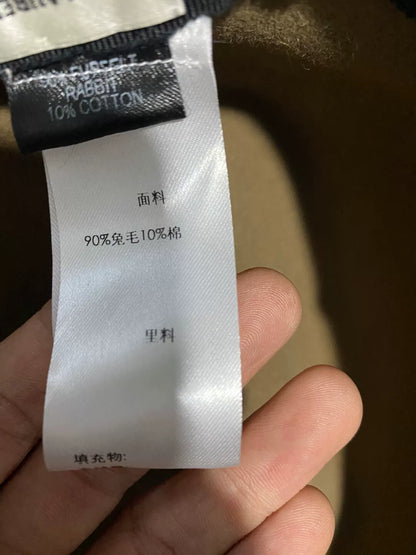 Saint Laurent Wide-Brim Rabbit Fur Hat