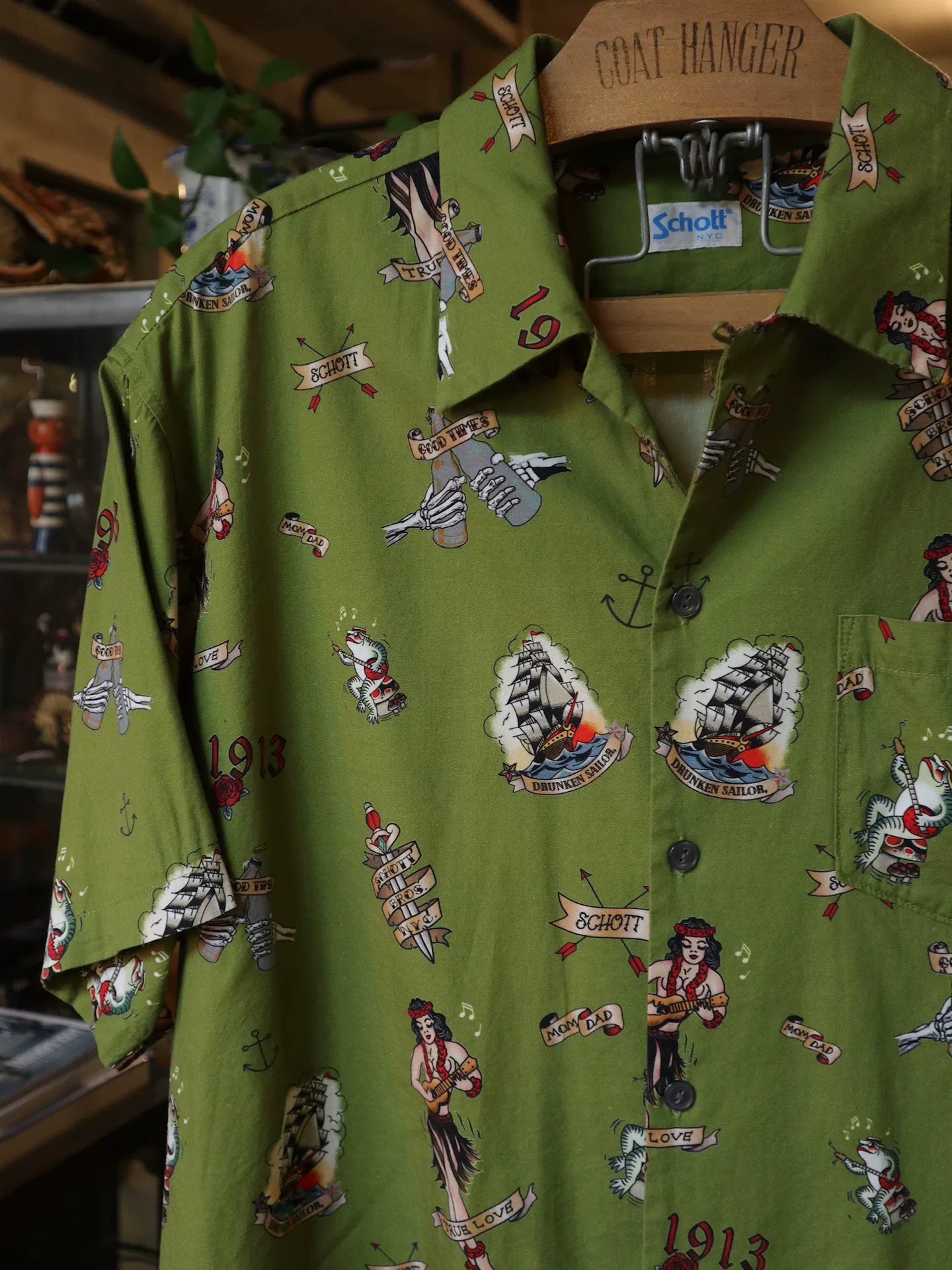 Schott NYC Old School Cuban Shirt