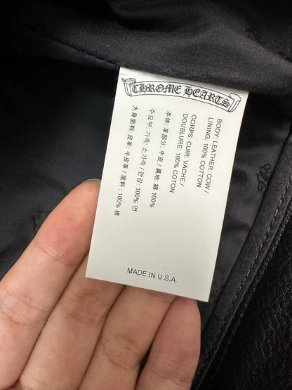 Chrome Hearts Leather Double Knee Pants
