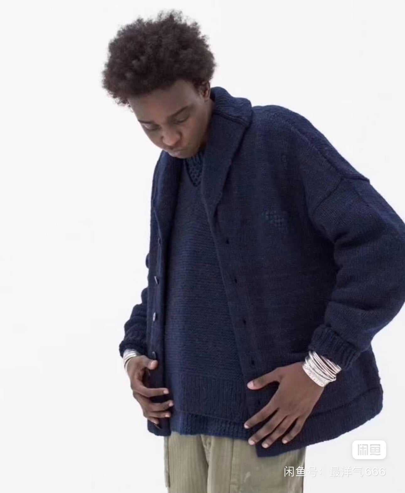 visvim cowinchan hand knit cardigan sweater