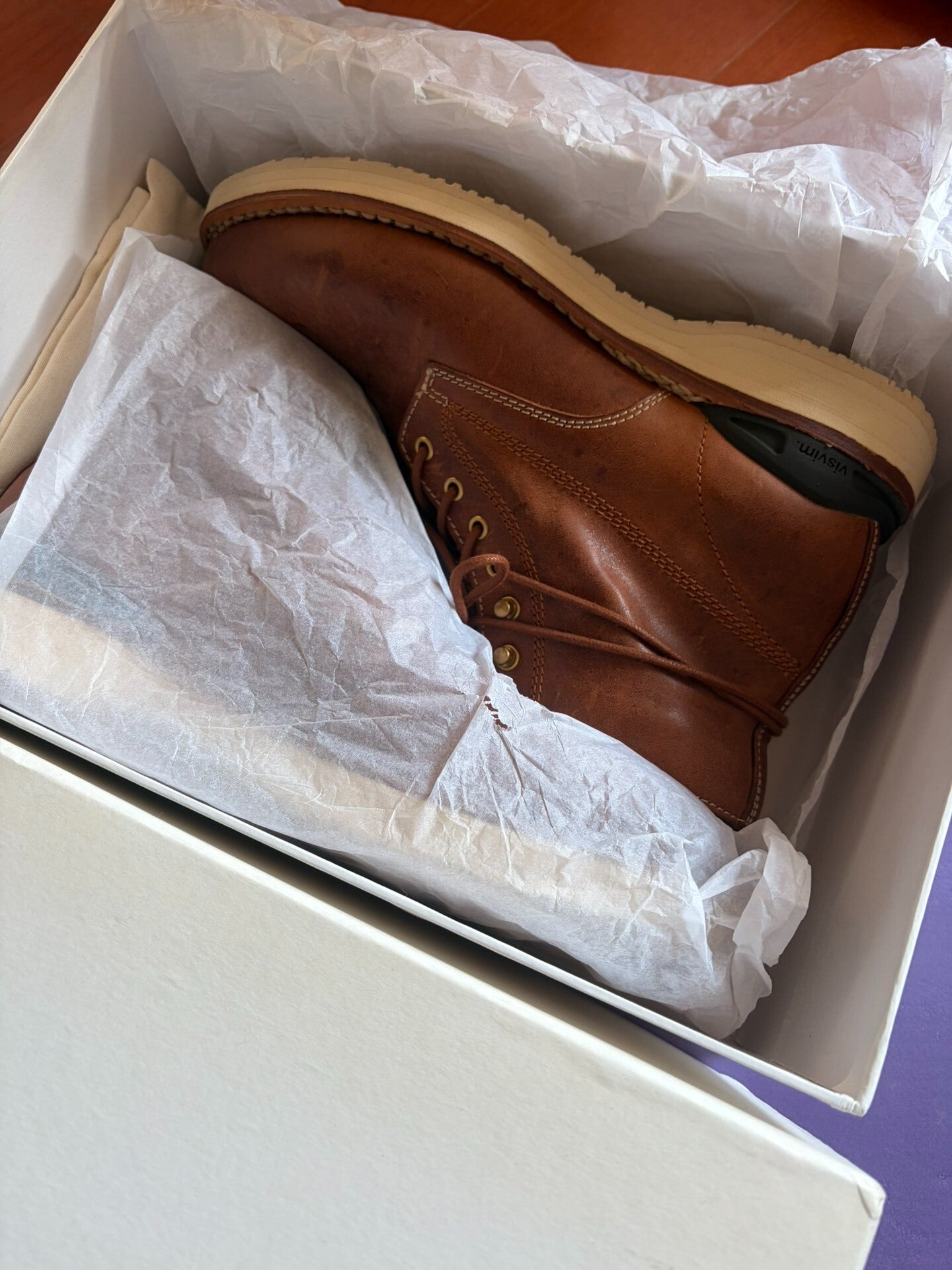 visvim virgil boots folk dk.brown 9.5