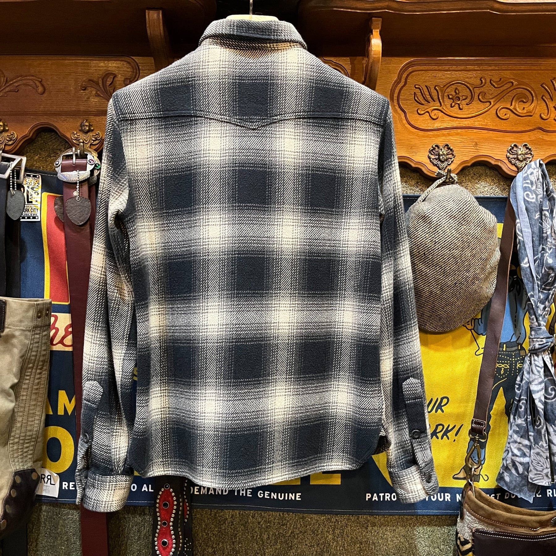 RRL Double RL Wool Plaid Shirt