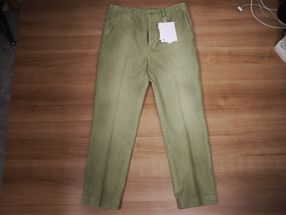 visvim chino pants damaged light green