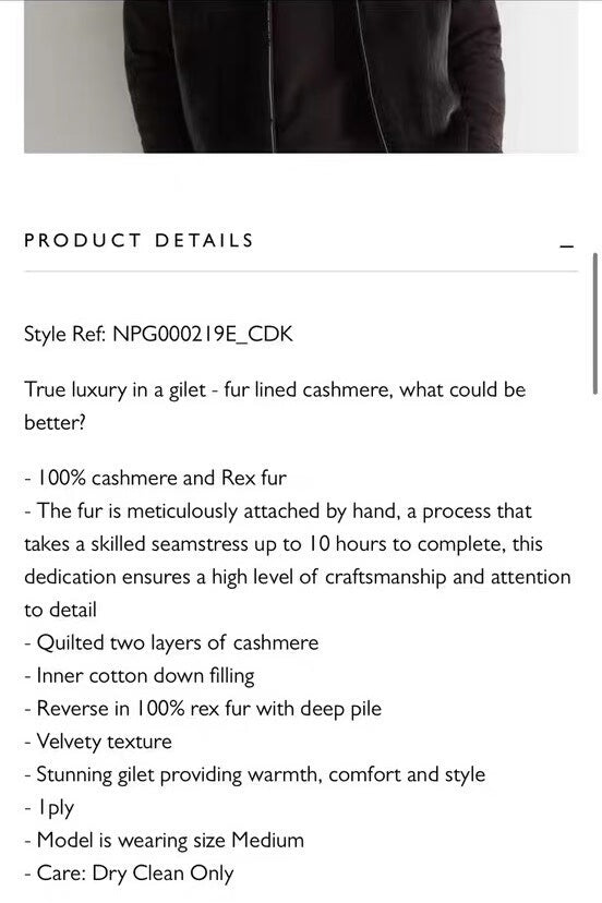 n.peal cashmere vest with faux fur collar