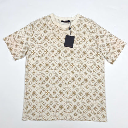Louis Vuitton Beige Monogram Print T-shirt