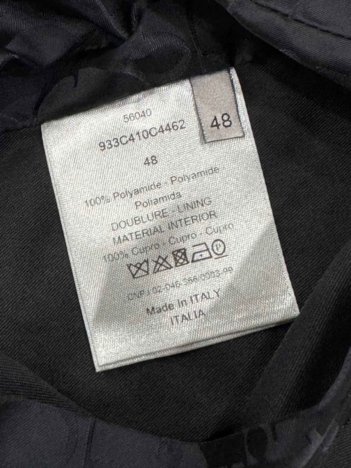 dior printed pilot jacket size 48