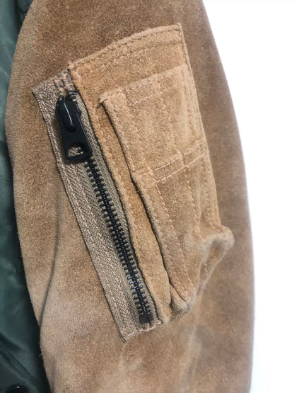 beauty & youth ma-1 green bomber jacket