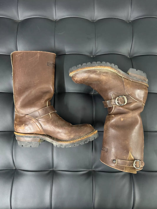 Chrome Hearts Wesco Brown Engineer Boots