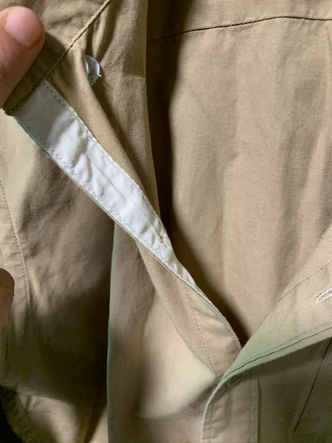 rrl Long Sleeve Button-Up Shirt in Beige