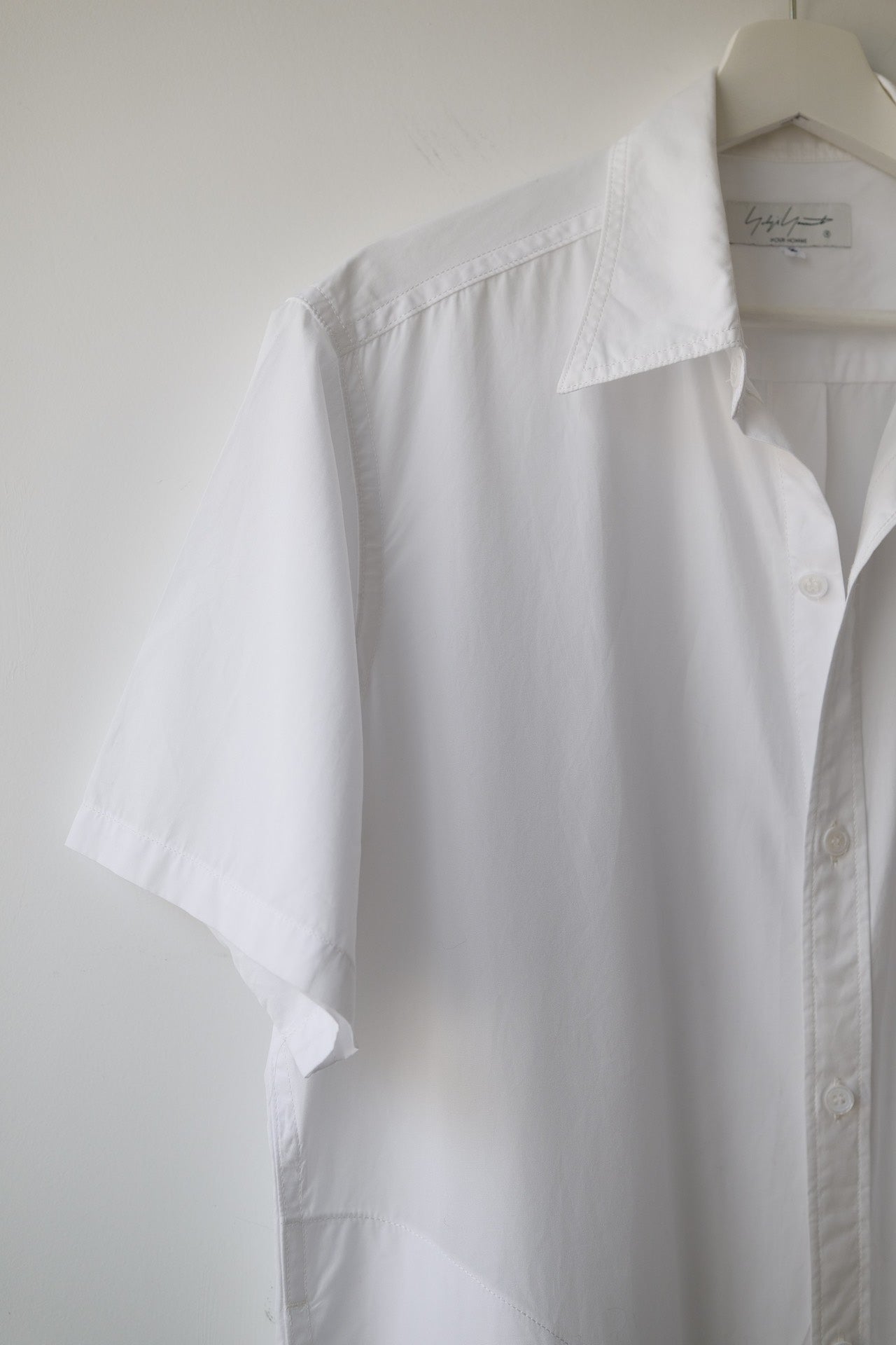Yohji Yamamoto 22SS Back Button Short-Sleeve Shirt