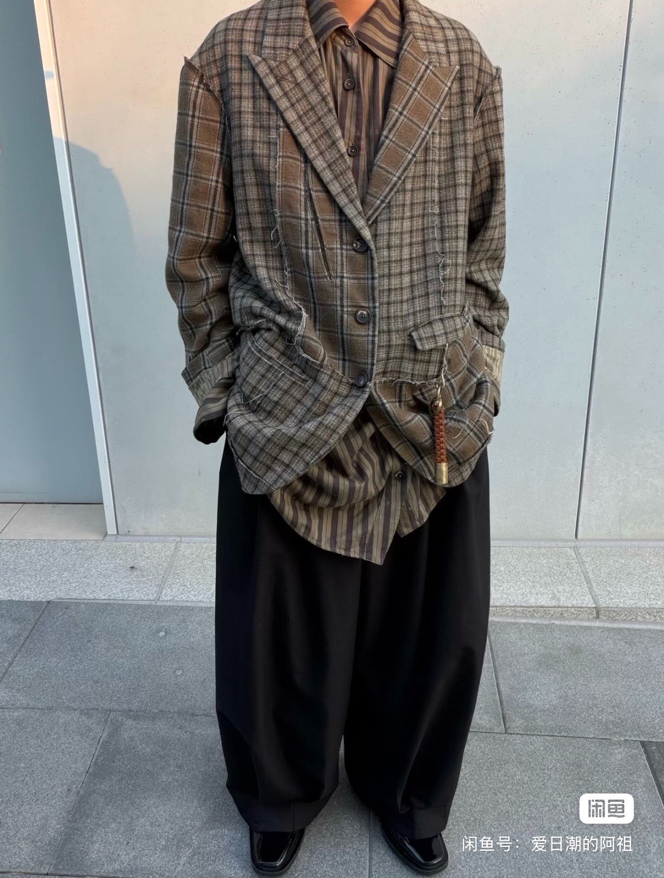 Ziggy Chen 21AW Deconstructed Wool-Cashmere Blazer