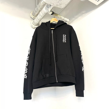 Chrome Hearts Black Sword Zip Hoodie