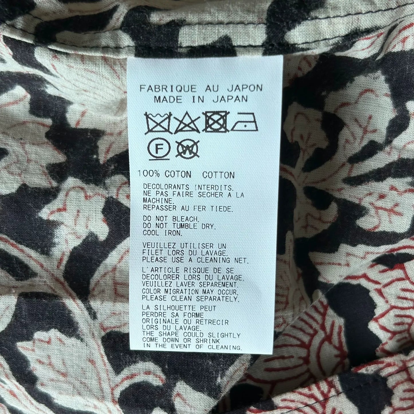 yohji yamamoto floral short sleeve shirt