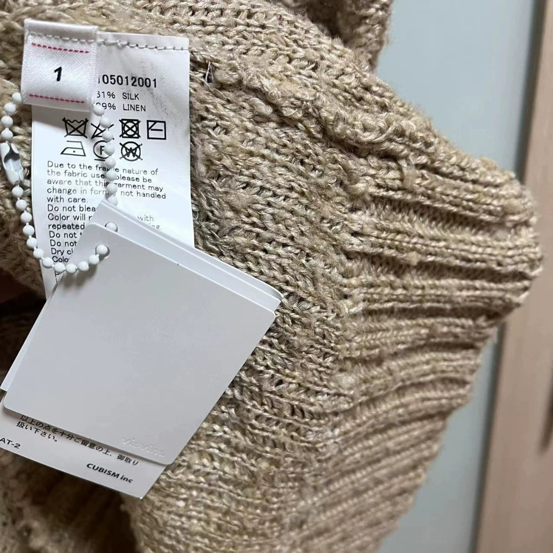 visvim 20ss Tussar Silk V-Neck Vest