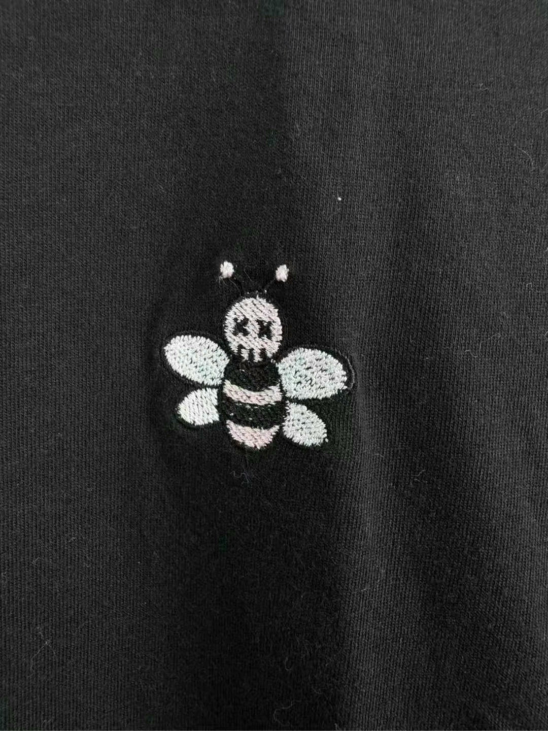 dior black embroidered logo short sleeve shirt