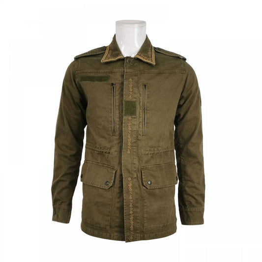 Saint Laurent Olive Green Cotton Jacket