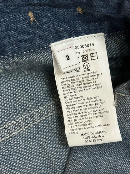 VISVIM SS BENNING DAMAGED DENIM PANTS