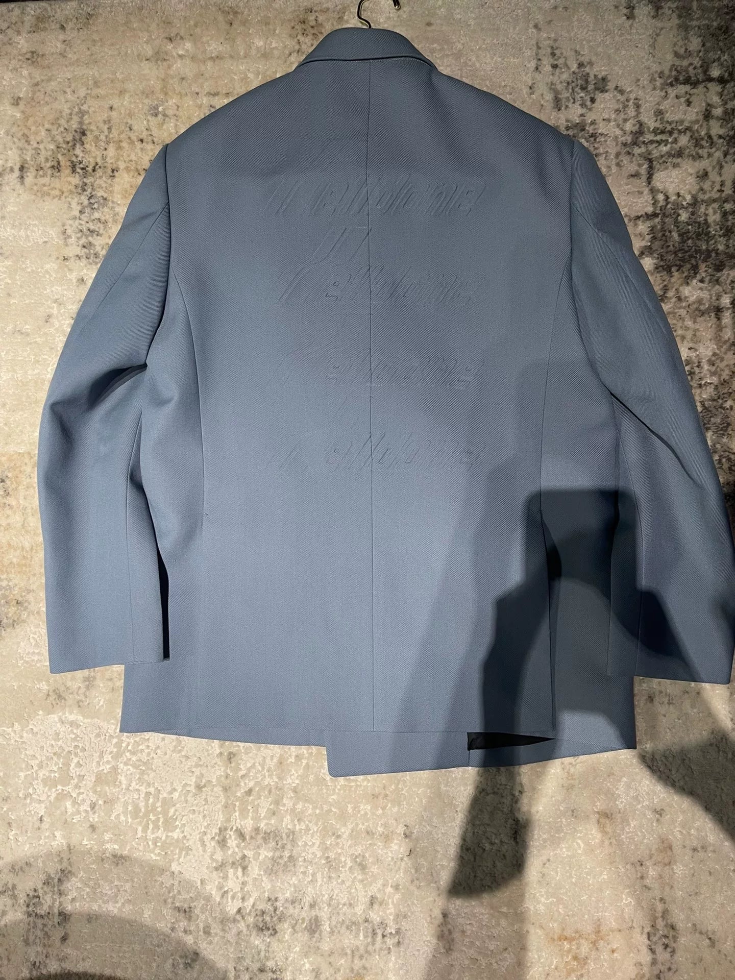 we11done oversized blue suit jacket