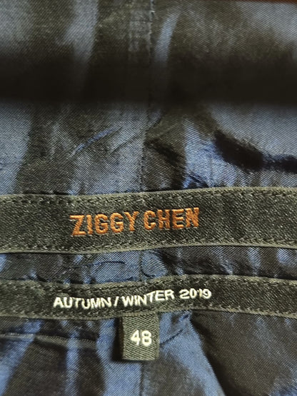 ziggychen plant-dyed wool blend coat
