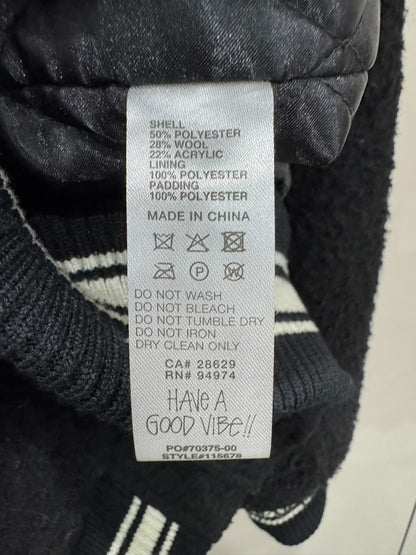 stussy wool embroidered bomber jacket size L