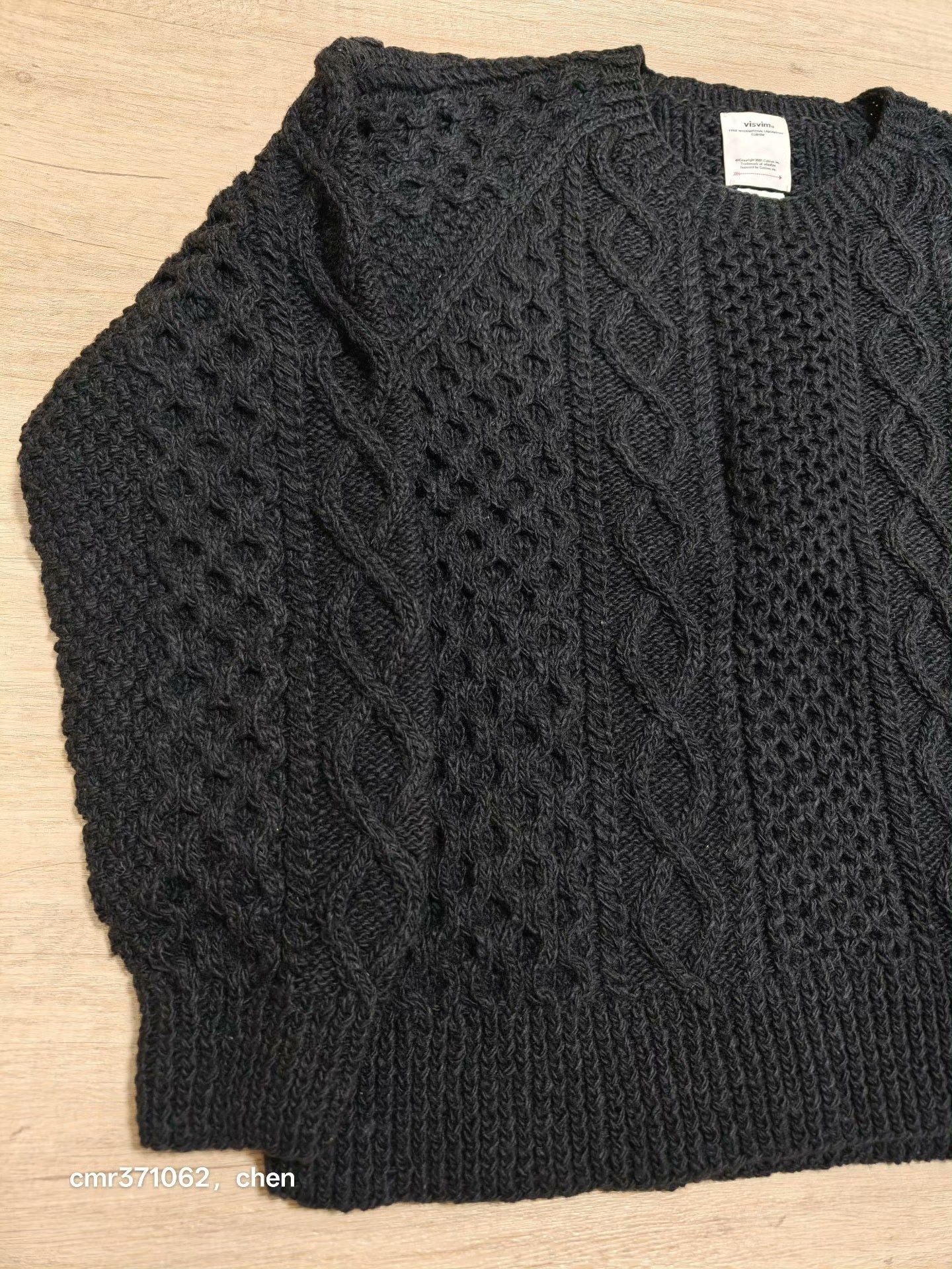 VISVIM 19AW GALWAY CREW HAND-KNIT