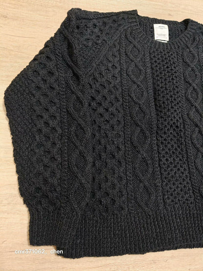 VISVIM 19AW GALWAY CREW HAND-KNIT
