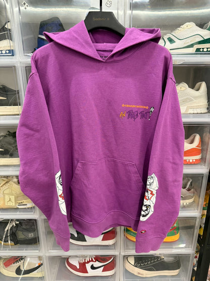 Chrome Hearts Mattyboy Purple Graffiti Hoodie