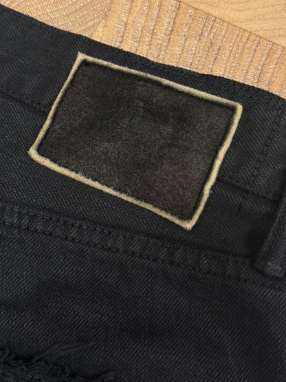 VISVIM 20SS Distressed Black Jeans