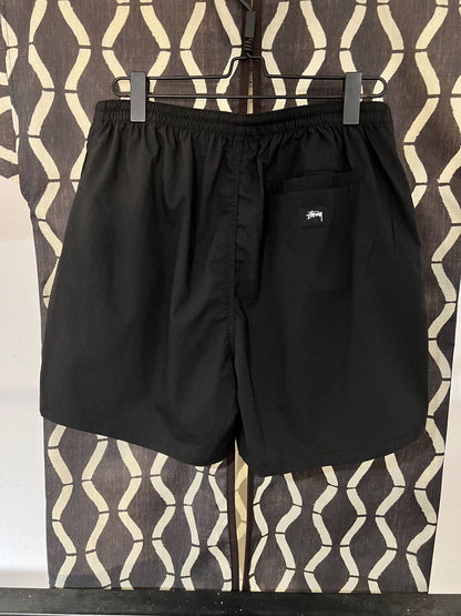 stussy large logo beach shorts size 32