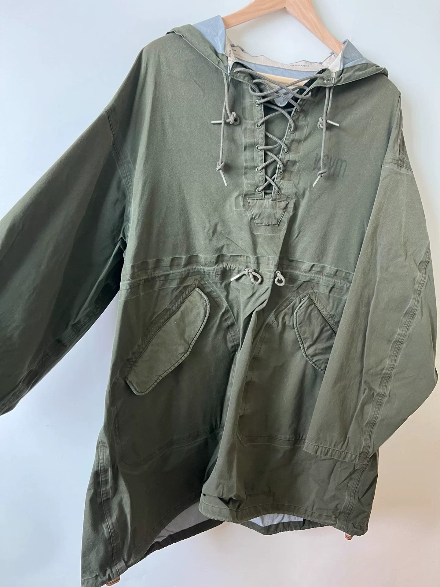 VISVIM CHINOOK PONCHO 3L DMGD