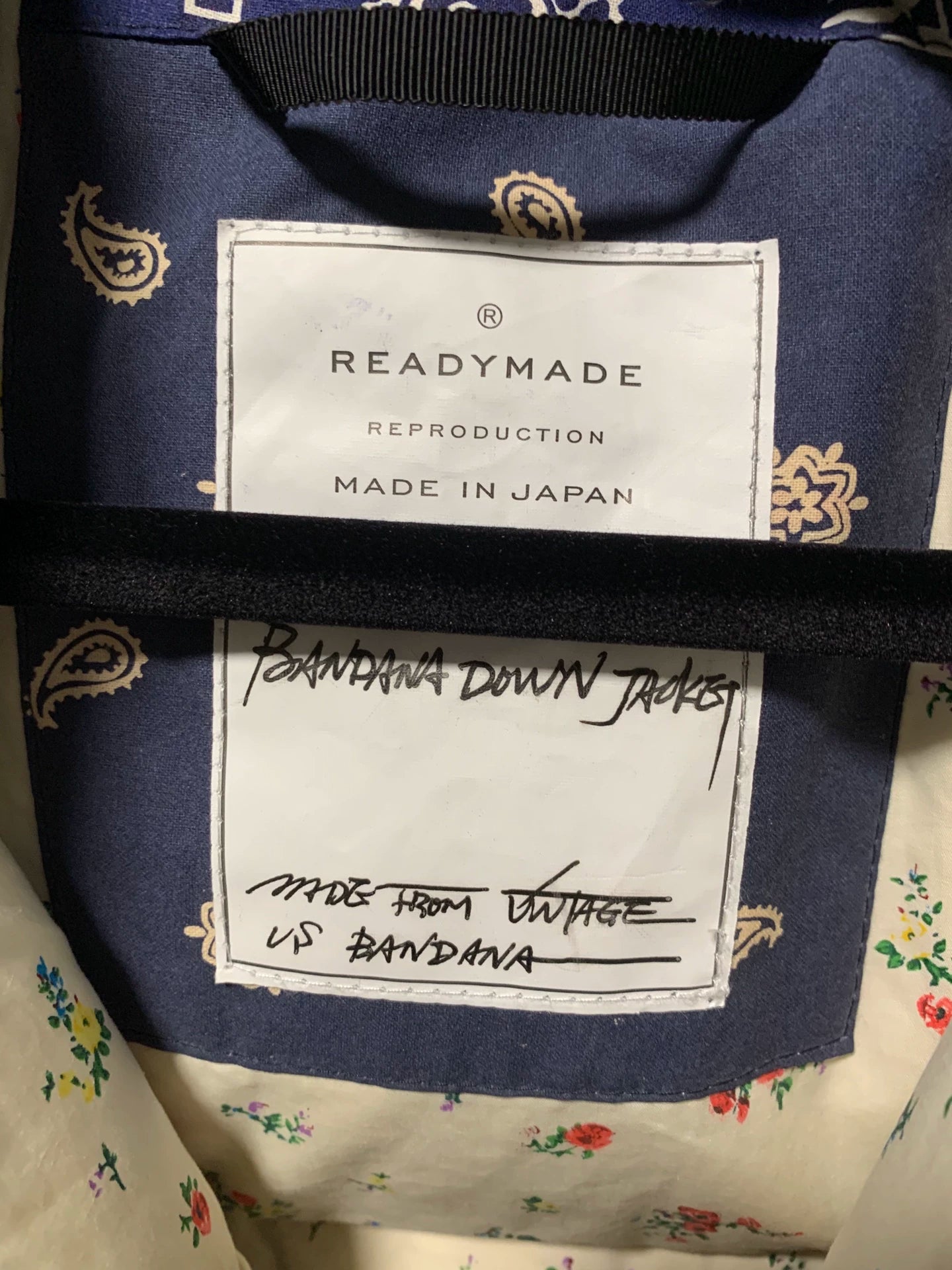 classic paisley down jacket with tags