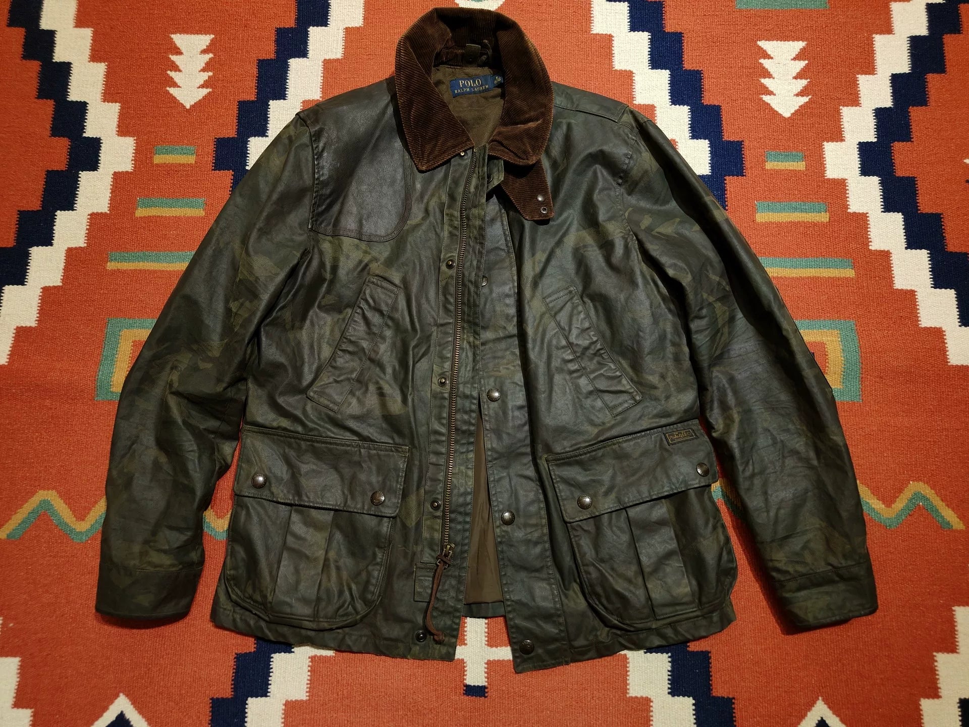 Camouflage Waxed Jacket by Ralph Lauren