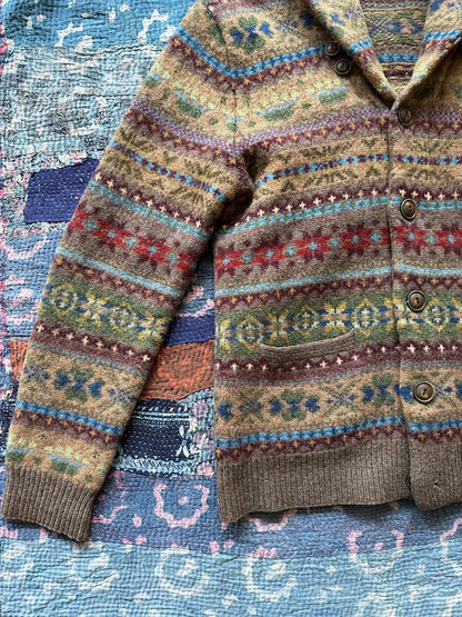 RRL Wool Fair Isle Stripe Sweater
