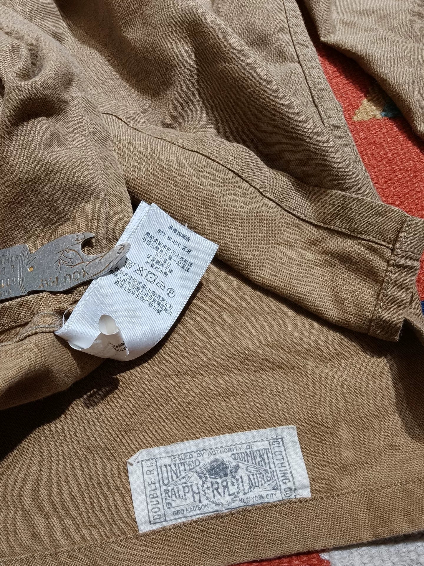 RRL Cotton Linen Miner Shirt Jacket