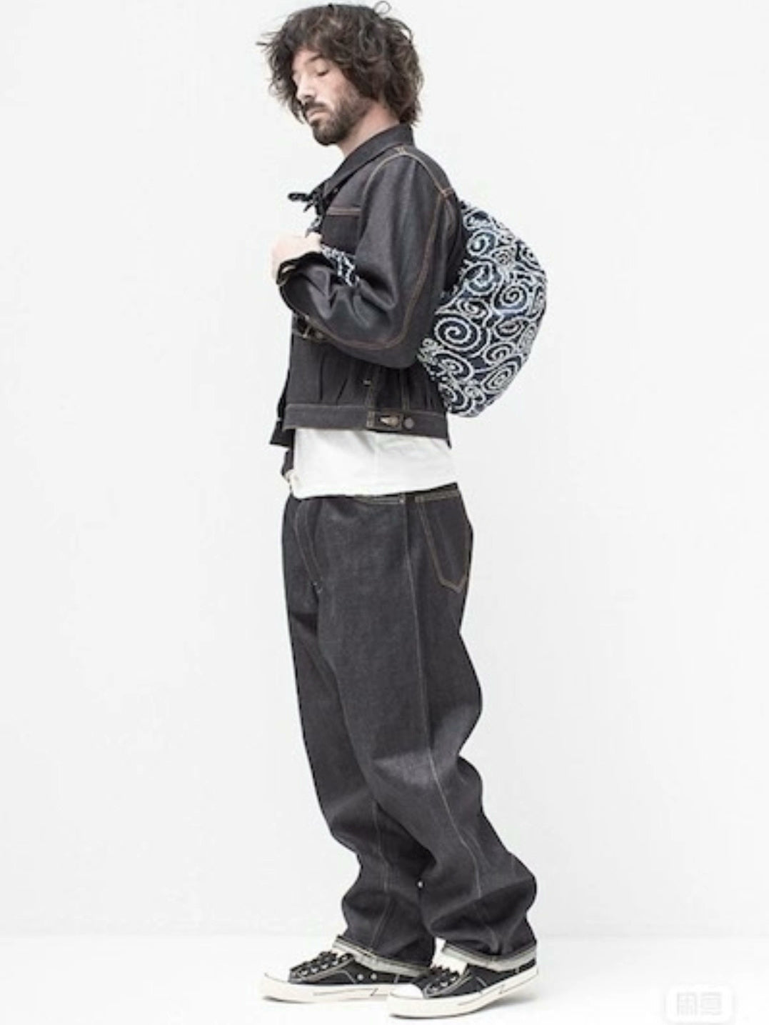 visvim shorty chore jacket unwashed denim