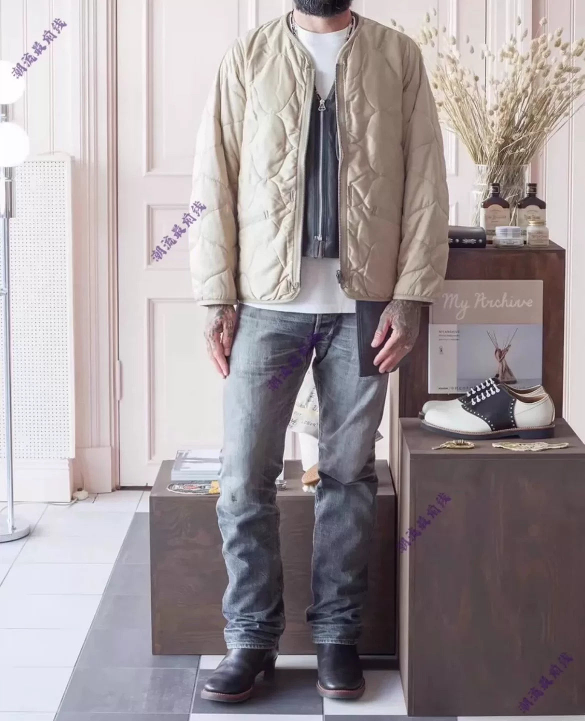 visvim 19aw iris liner jacket beige