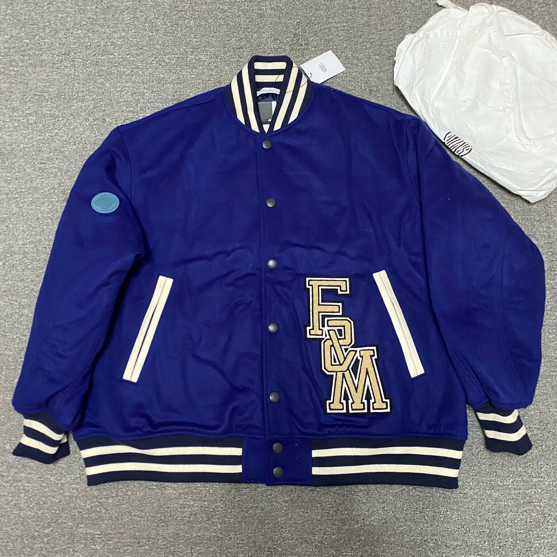MADNESS FACETASM Wool Baseball Jacket